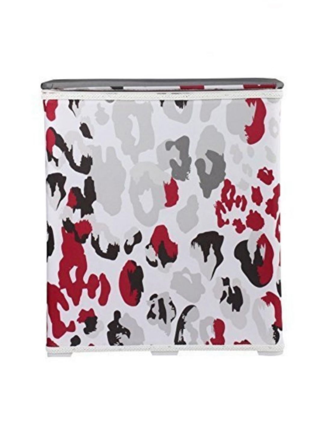 Premsons Red & White Printed Laundry Basket Storage-image-4