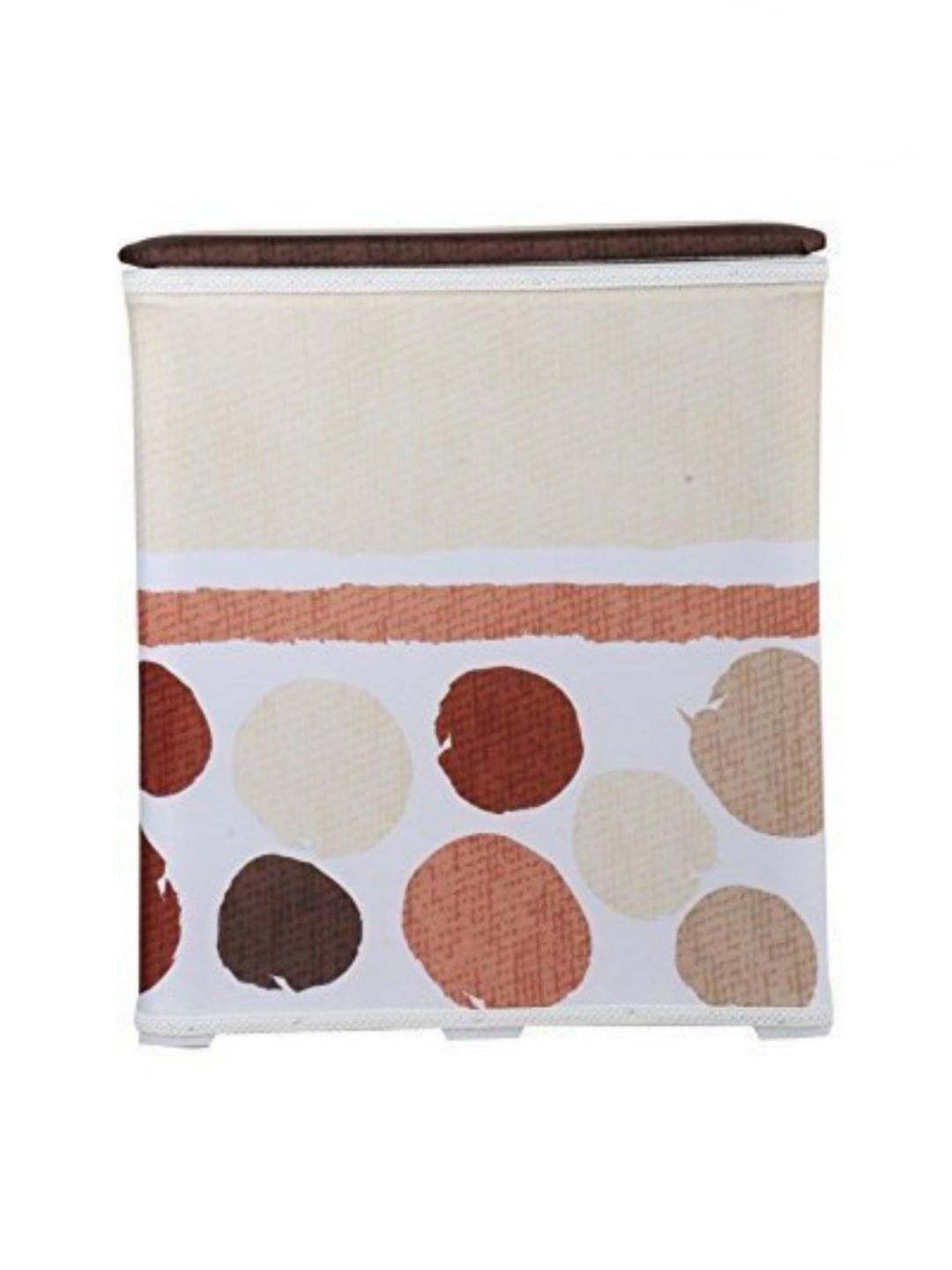Premsons Brown & Off White Printed Laundry Bag-image-21