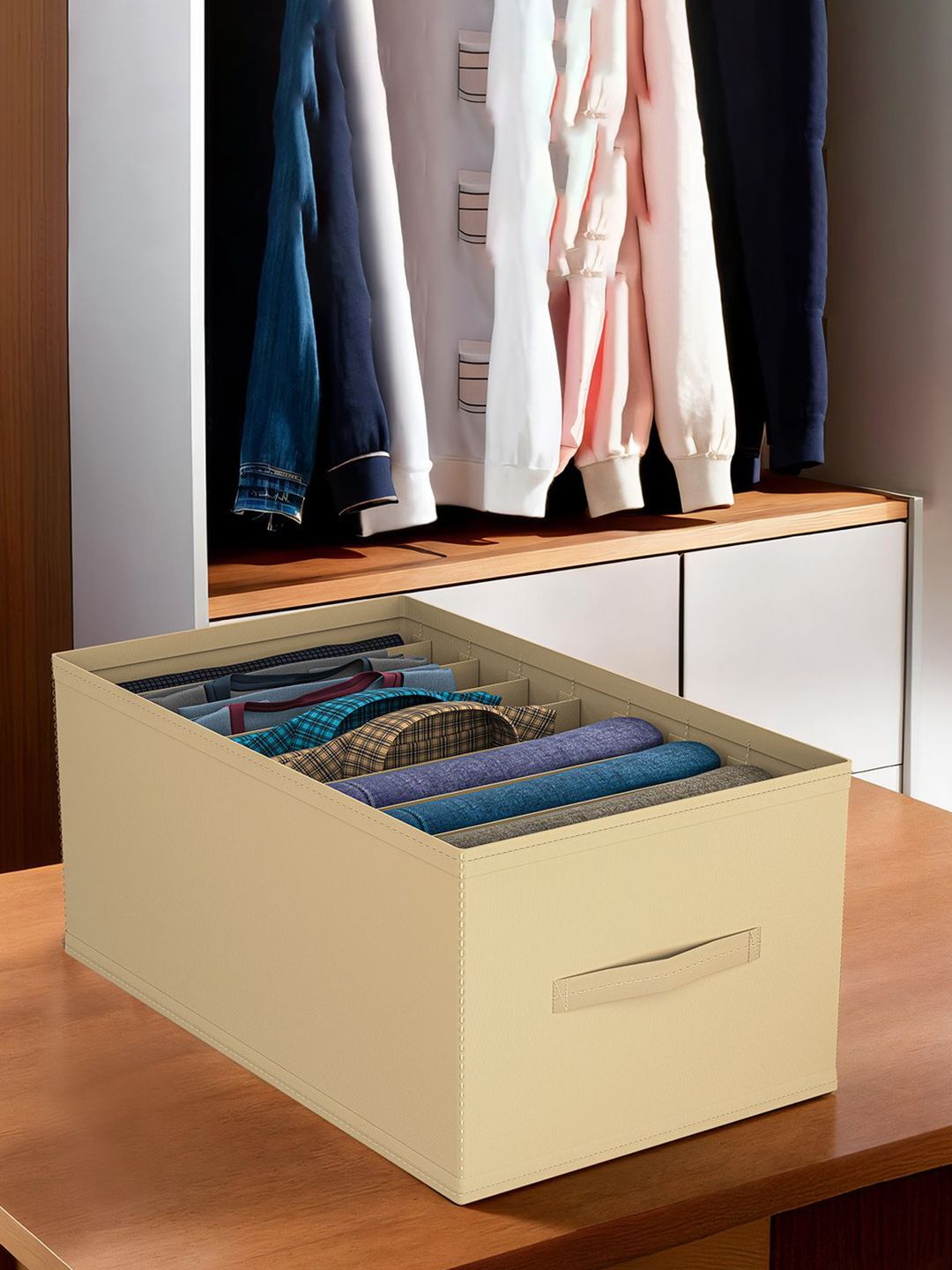 Kuber Industries Brown Set of 4 Regular Drawer Organiser Organisers-picture-33