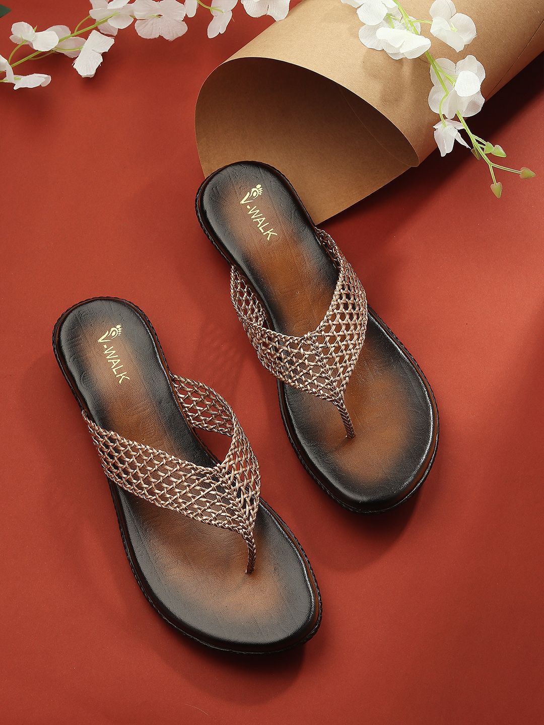 V-WALK Women Open Toe Flats-picture-20