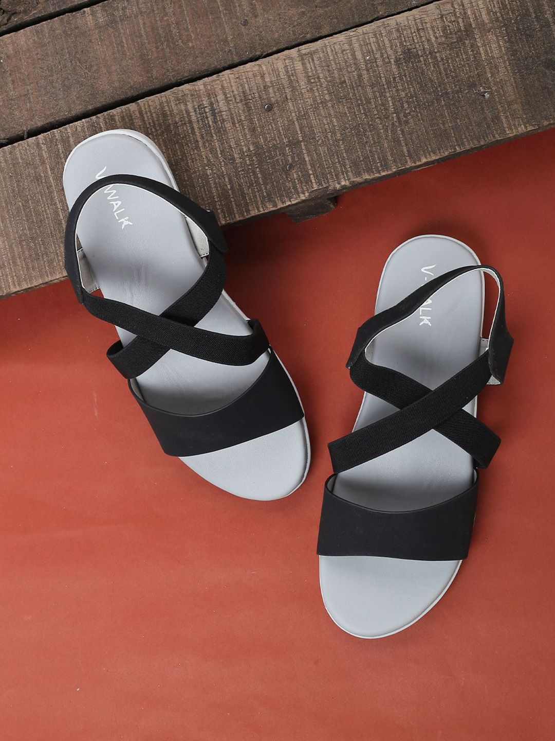 V-WALK Women Open Toe Flats-picture-15