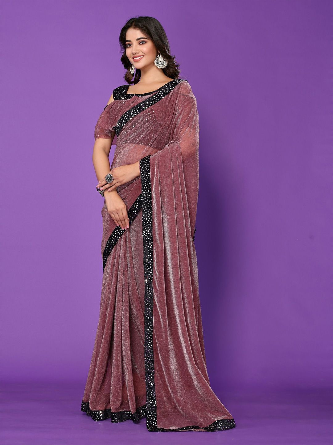 VIJAYA VALLABH Sequinned Saree-image-25