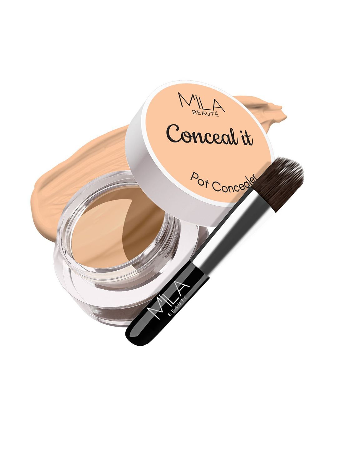 MILA BEAUTE Conceal It Pot Concealer Enriched With SPF 15 & Vitamin E - 4 g -Medium Beige-picture-10