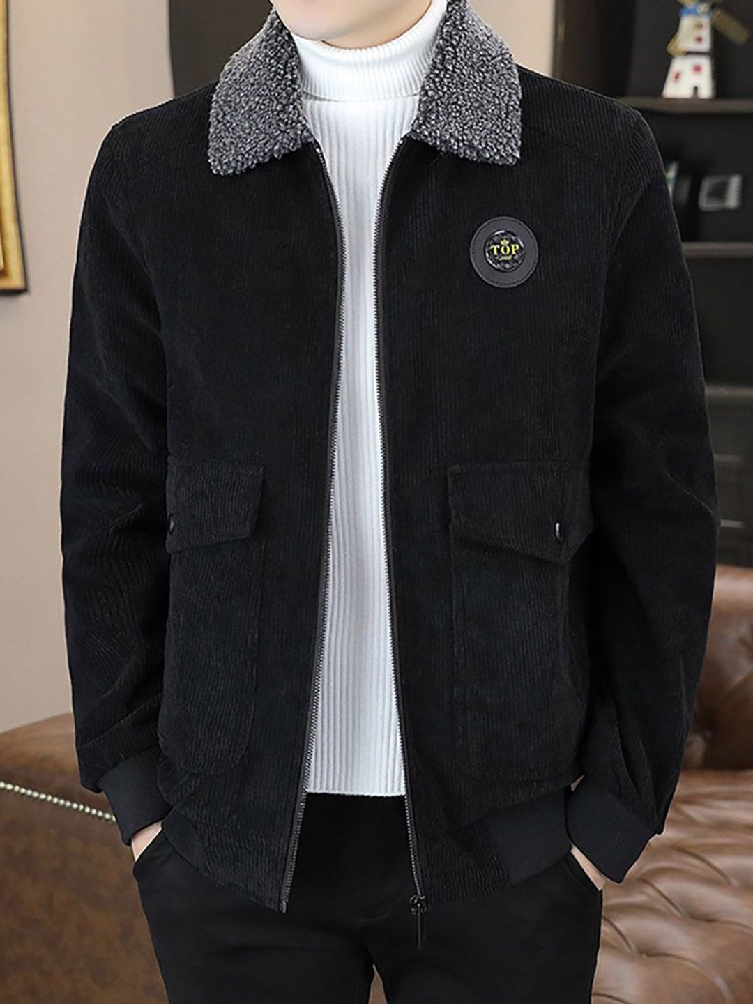 StyleCast x Revolte Men Lightweight Open Front Jacket-picture-15
