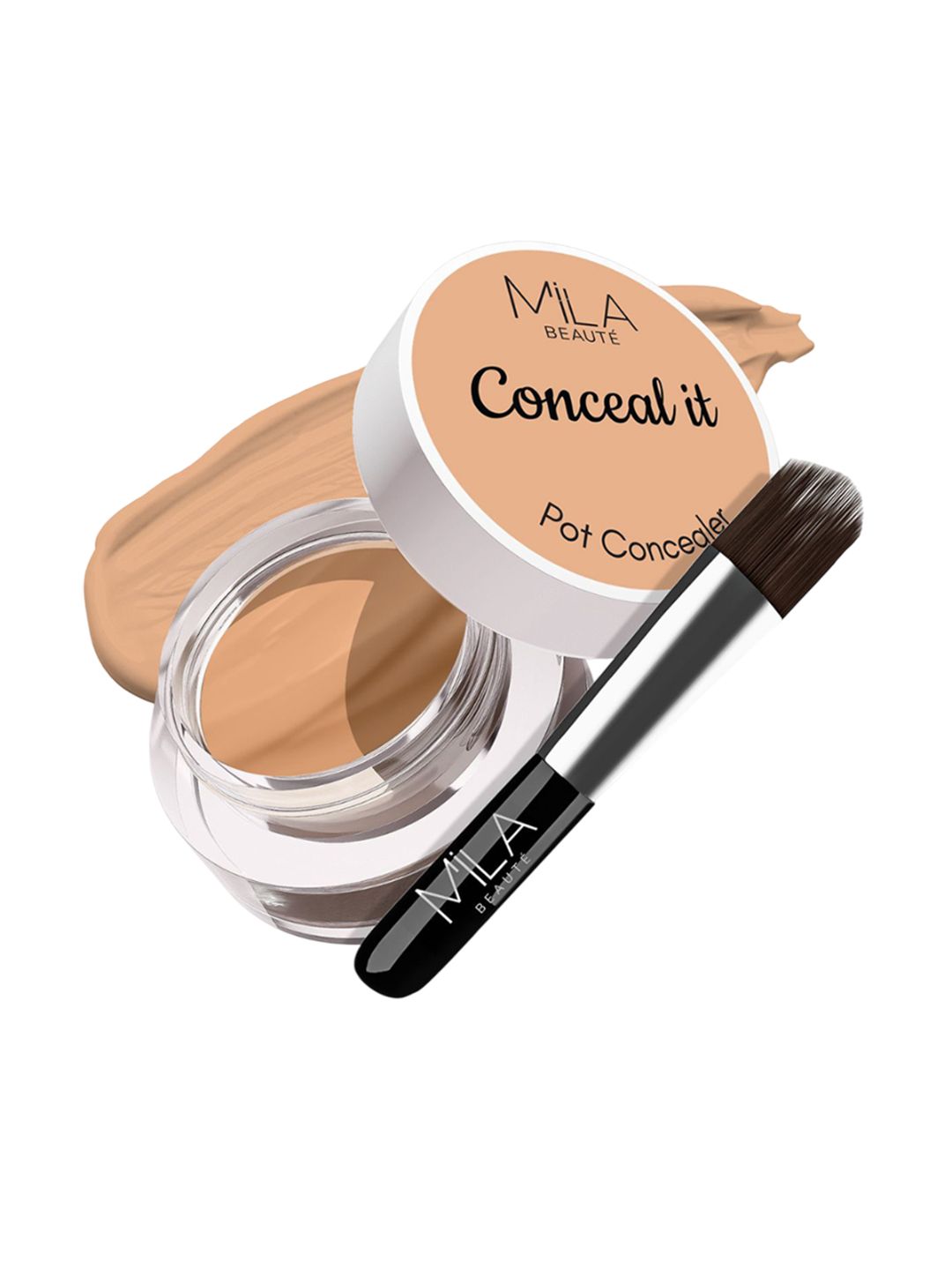 MILA BEAUTE Conceal It Pot Concealer Enriched With SPF 15 & Vitamin E - 4 g -Sun Beige-image-25