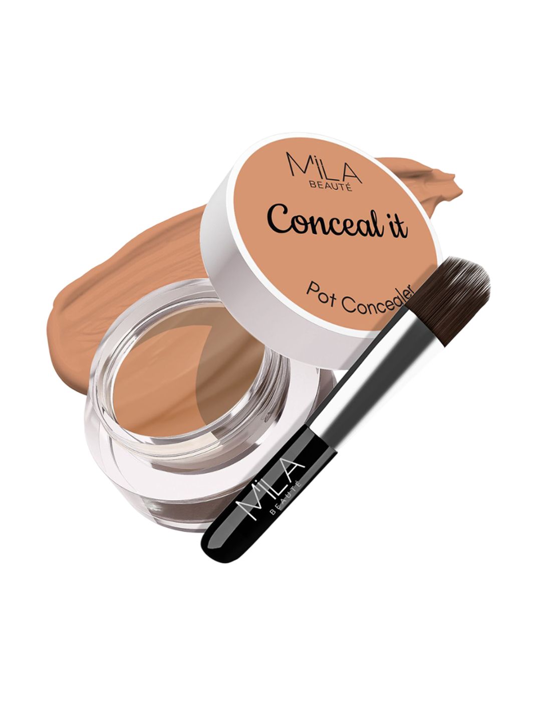 MILA BEAUTE Conceal It Pot Concealer Enriched With SPF 15 & Vitamin E - 4 g -Rose Beige-image-36