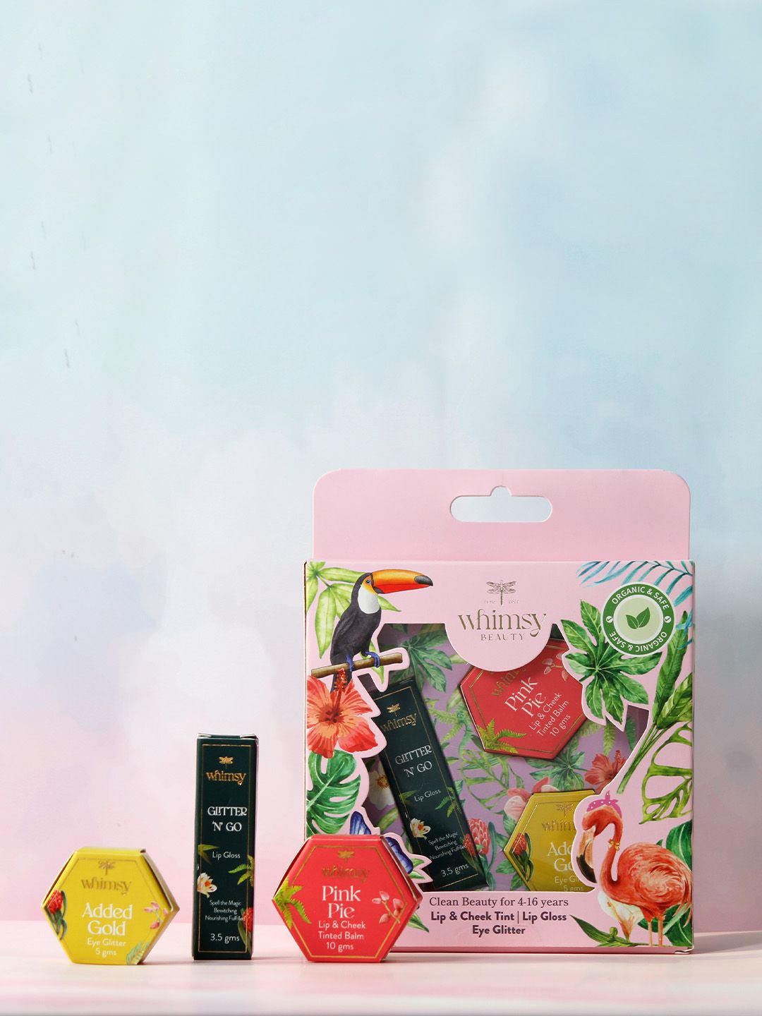 Whimsy Beauty Mini Bling Girls Set Of 3 Safe & Organic Beauty Makeup Kit-image-19