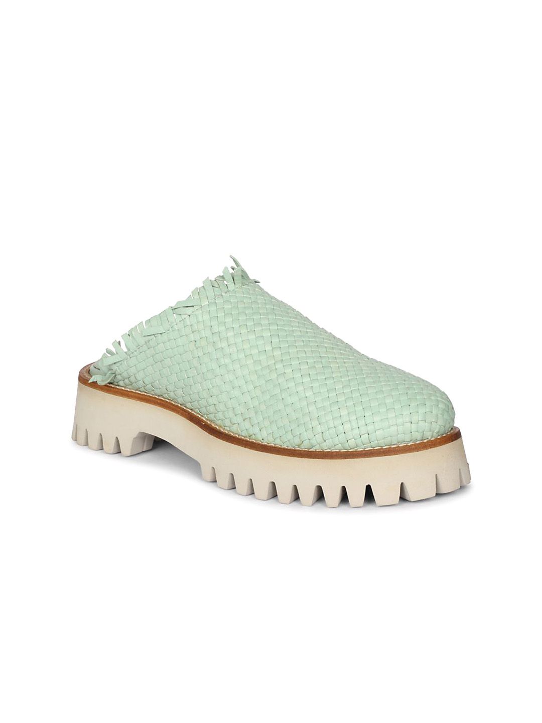 Saint G Leather Flatform Sandals with Tassels-picture-25