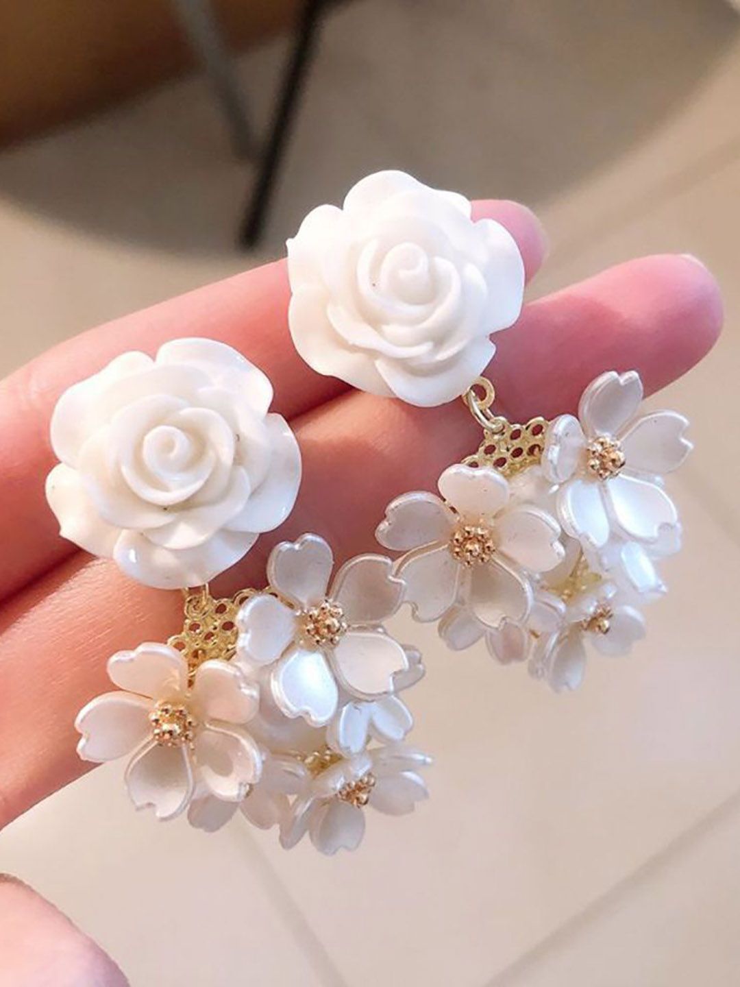 StyleCast x Revolte Floral Drop Earrings-picture-27