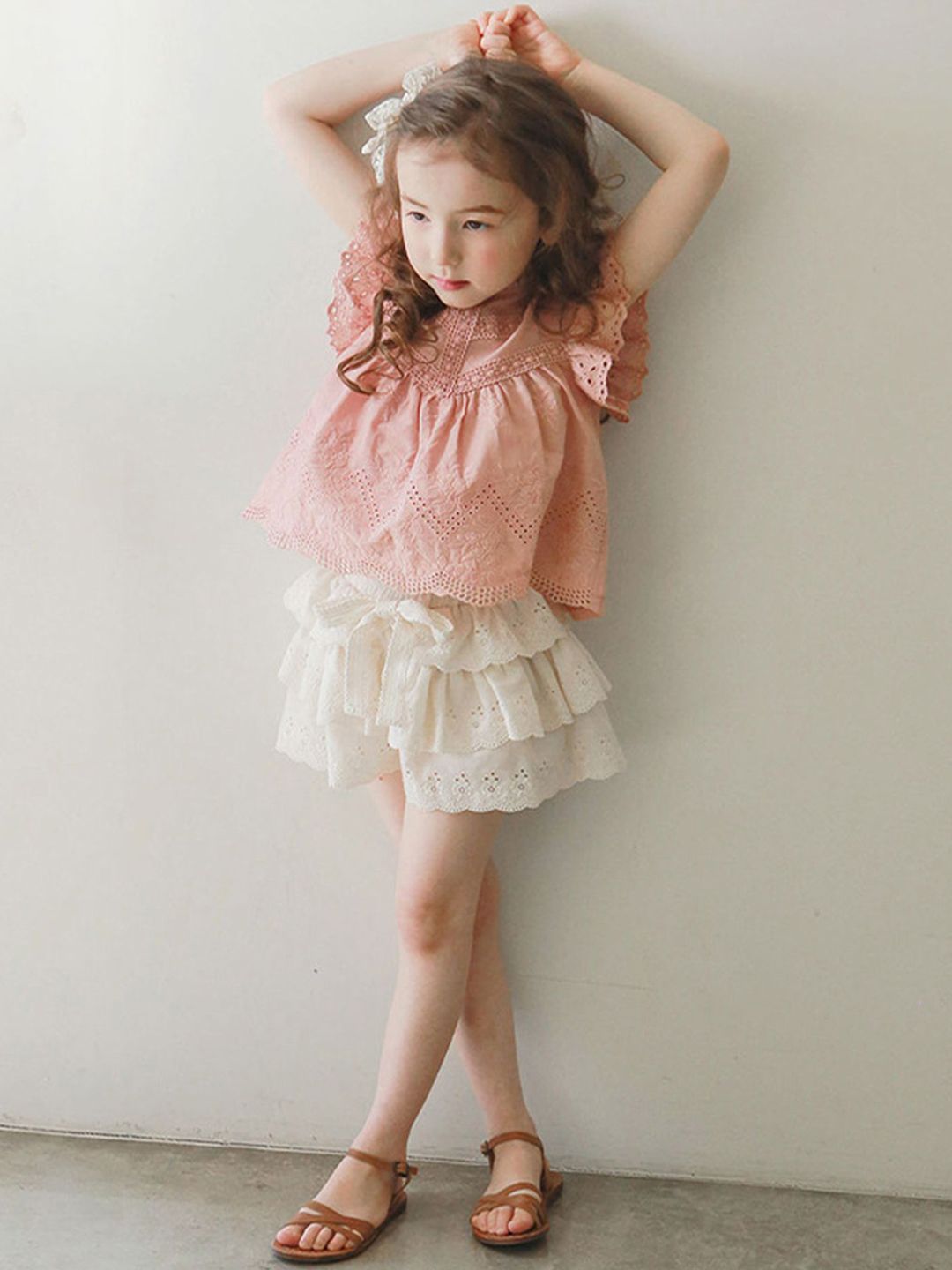 LULU & SKY Girls Printed Loose Fit High-Rise Shorts-picture-33