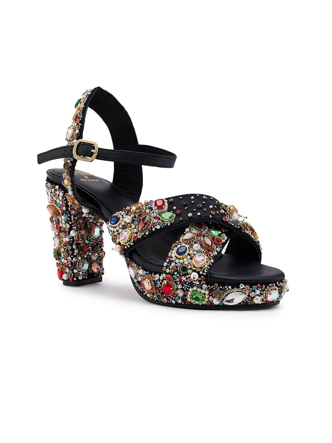 Anaar Women Embellished Peep Toes Heels-image-19