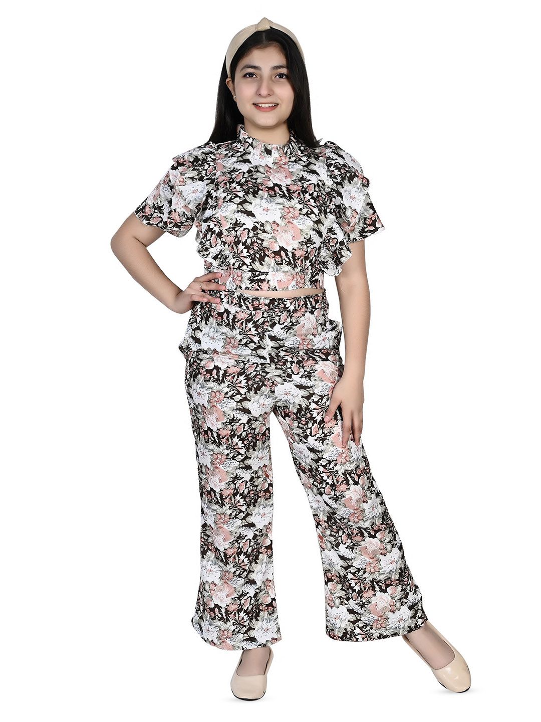 Mabish Girls Printed Top with Trousers-picture-55