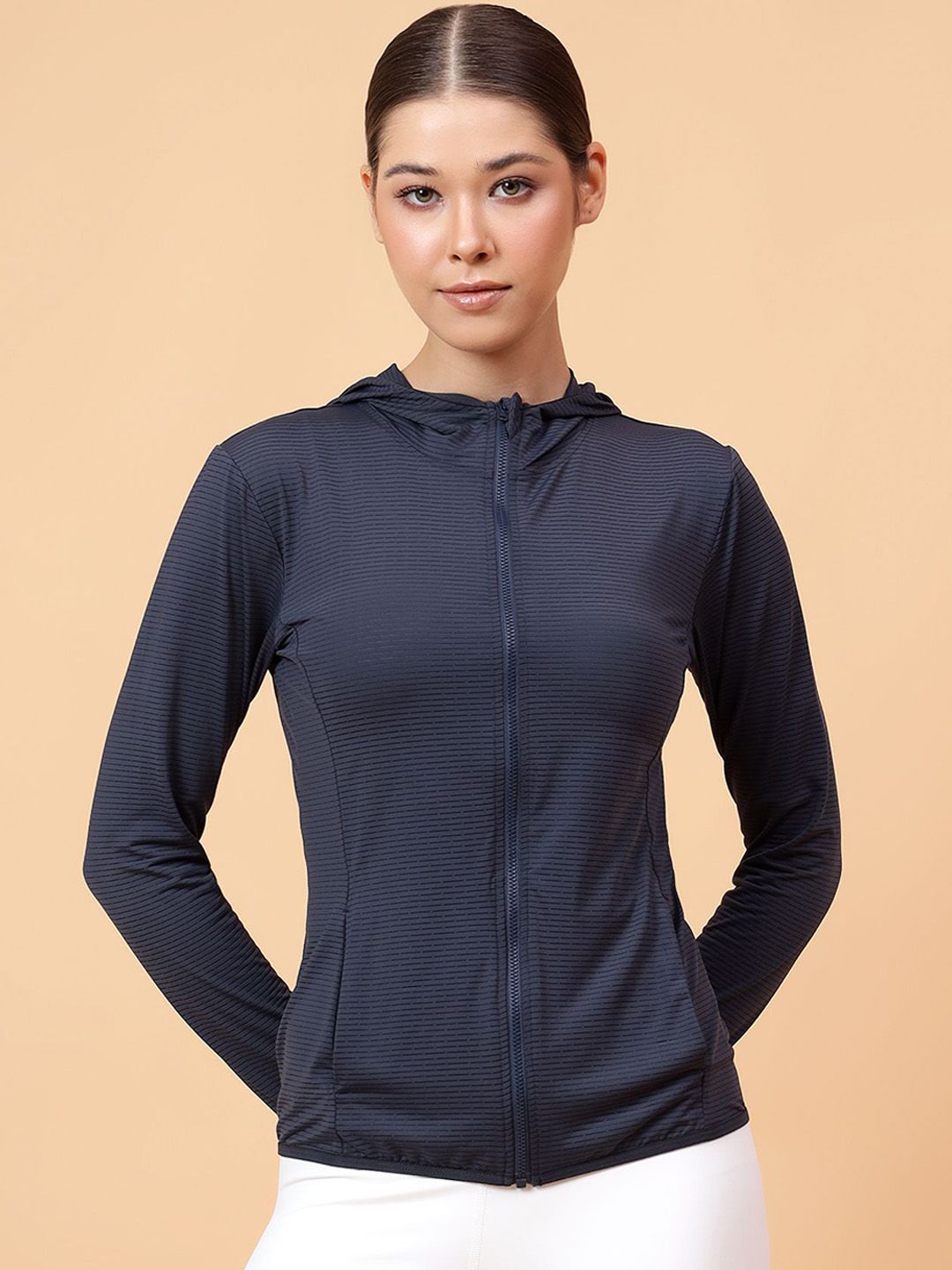 Fitkin Women Lightweight Training or Gym Open Front Jacket-picture-47