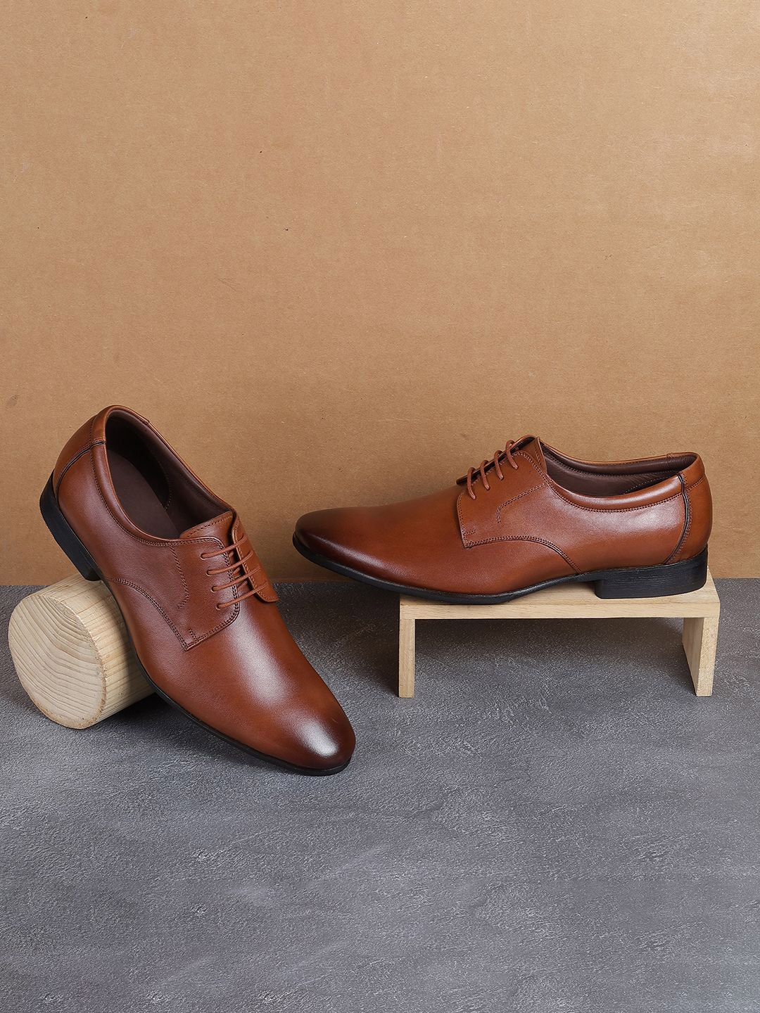 J.FONTINI Men Leather Formal Derbys-picture-14