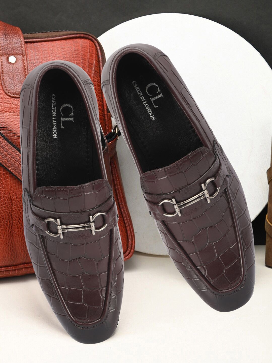 Carlton London Women Textured Leather Oxfords-picture-37