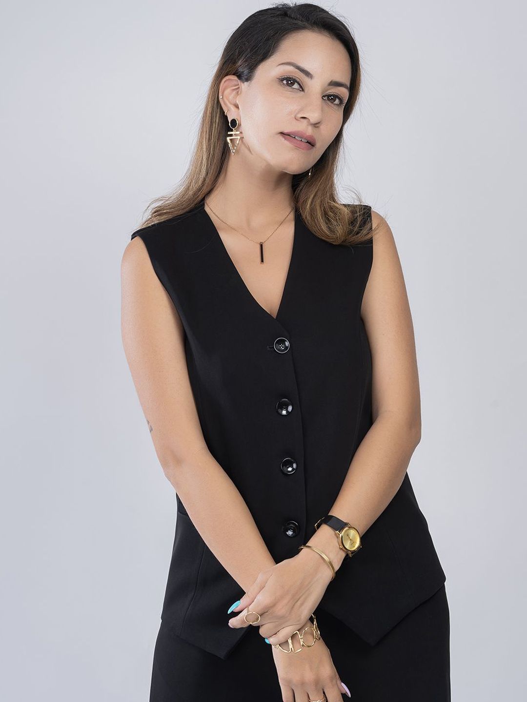 D'Almirah V-Neck Waistcoat-picture-48