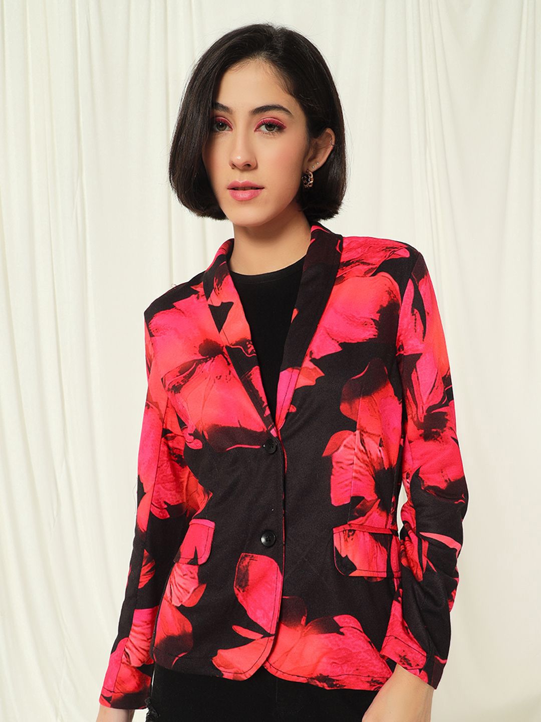 TANDUL Floral Printed Single-Breasted Blazer-picture-40