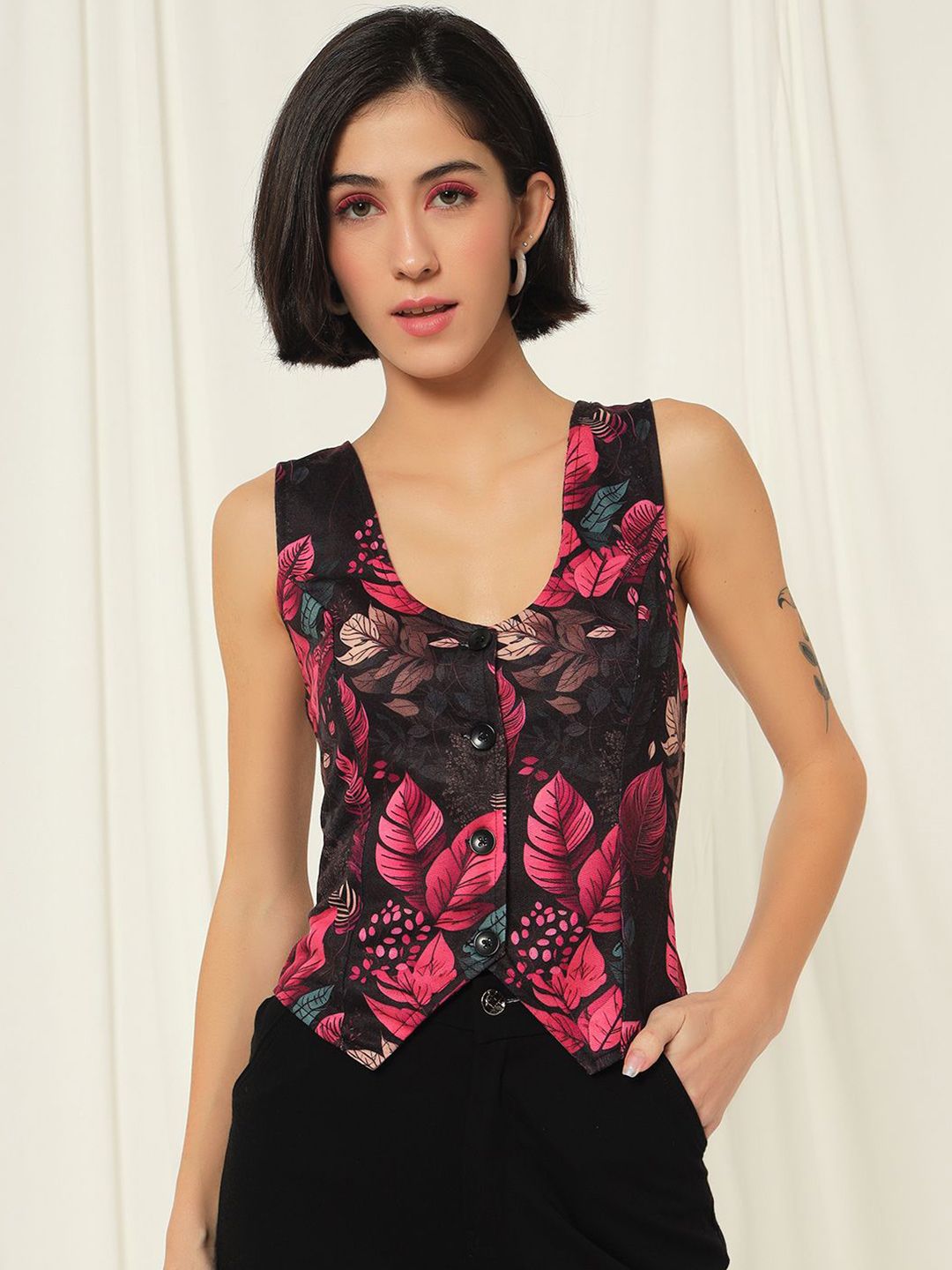 TANDUL Printed Woven Waistcoat-picture-17