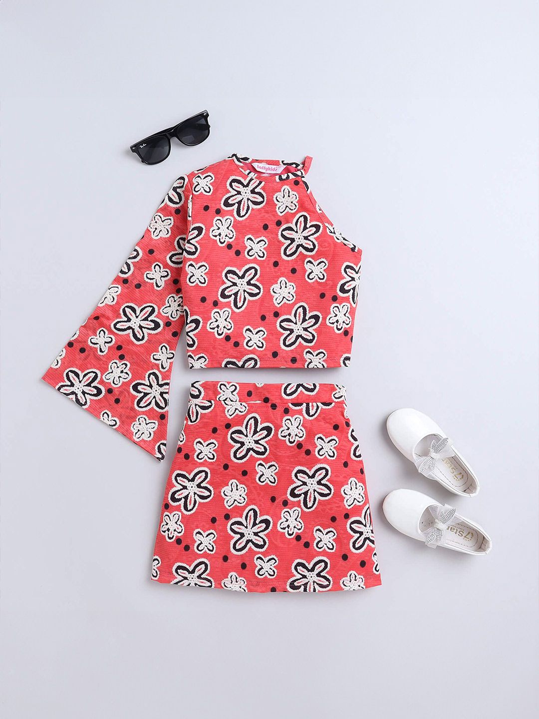 taffykids Girls Printed Top with Skirt-picture-17