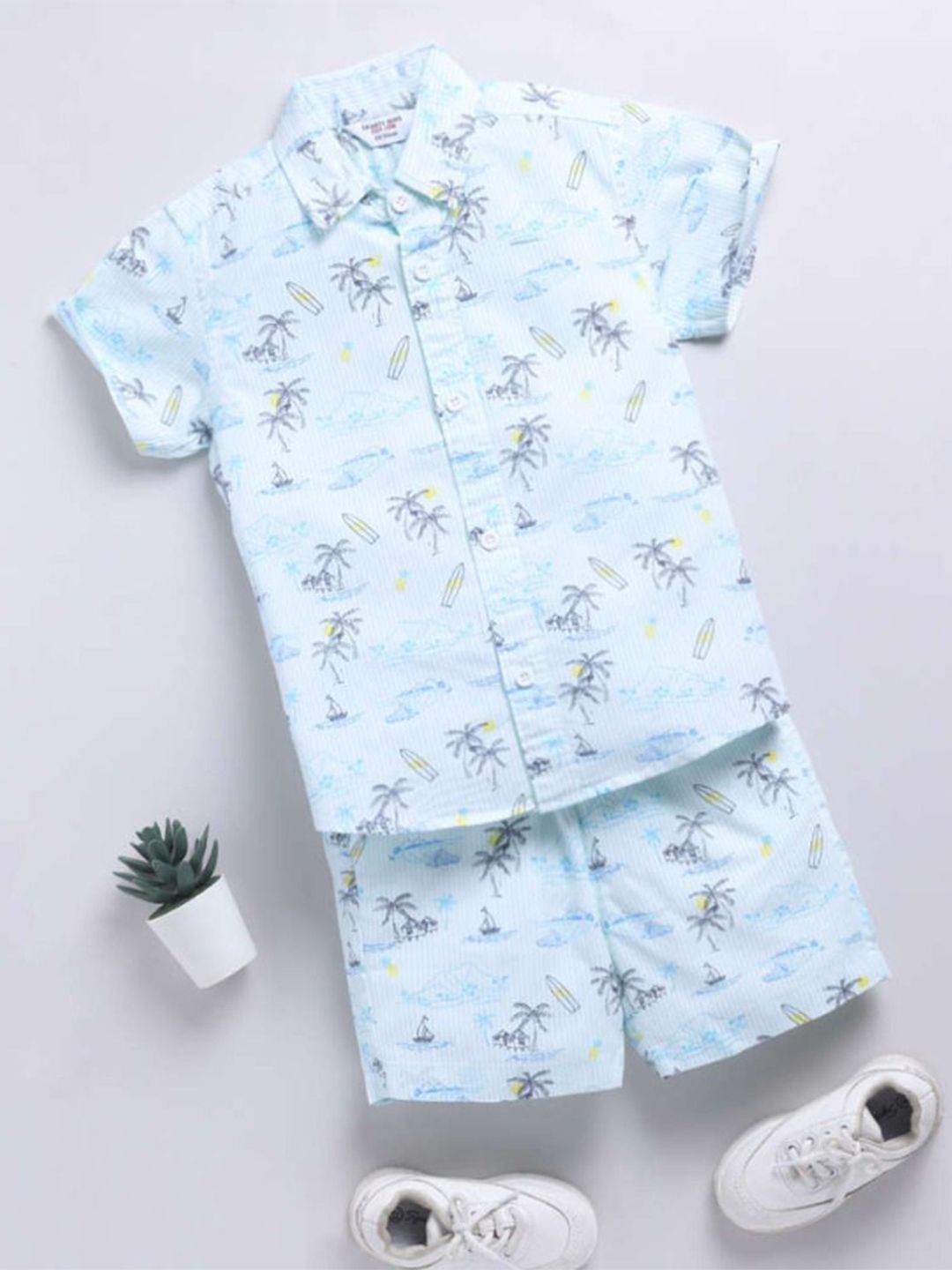 WINSWORLD ENTERPRISE Unisex Kids Printed Shirt with Shorts-picture-52