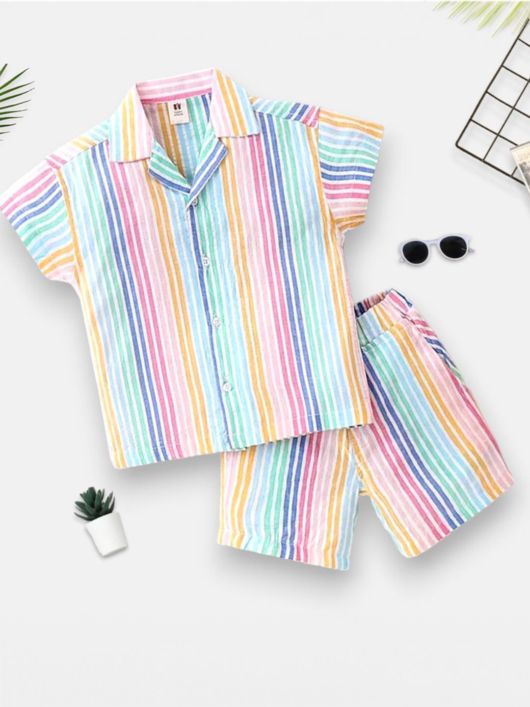 WINSWORLD ENTERPRISE Unisex Kids Printed Shirt with Shorts-picture-23