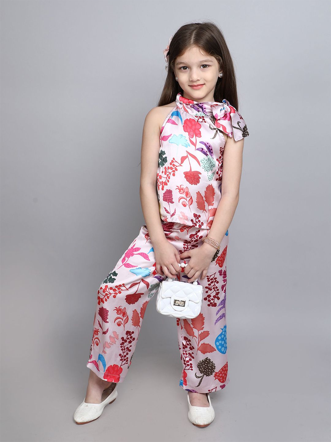 taffykids Girls Printed Top with Trousers-picture-56