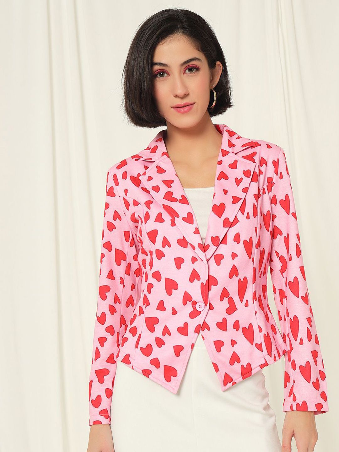 TANDUL Conversational Printed Slim Fit Single-Breasted Blazer-picture-32