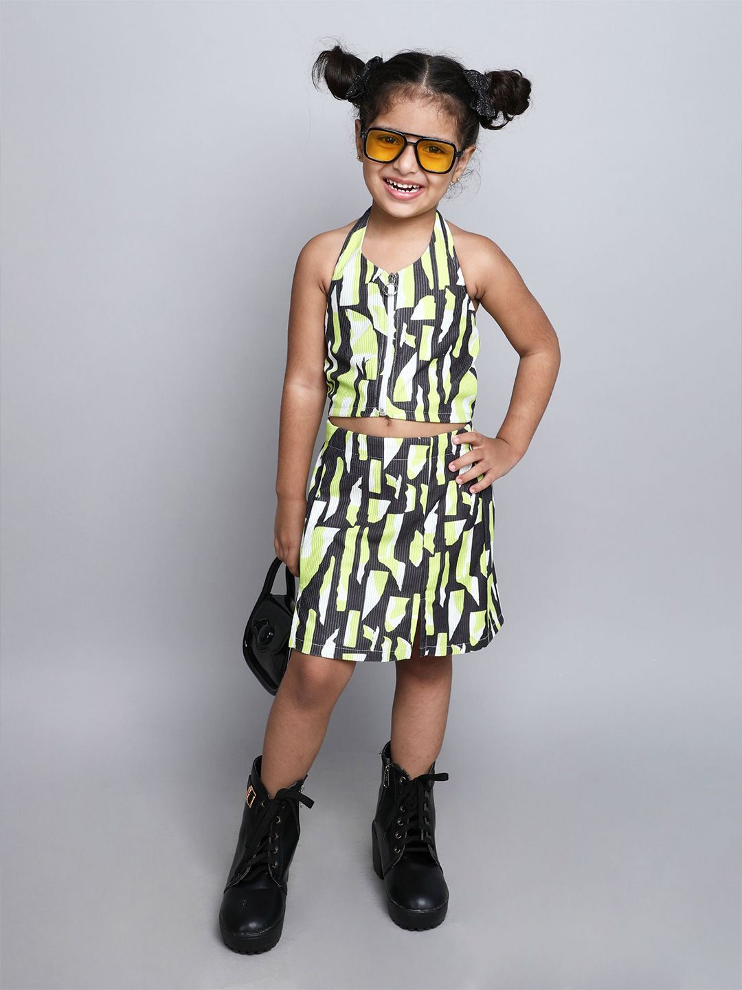 taffykids Girls Printed Top with Skirt-picture-25