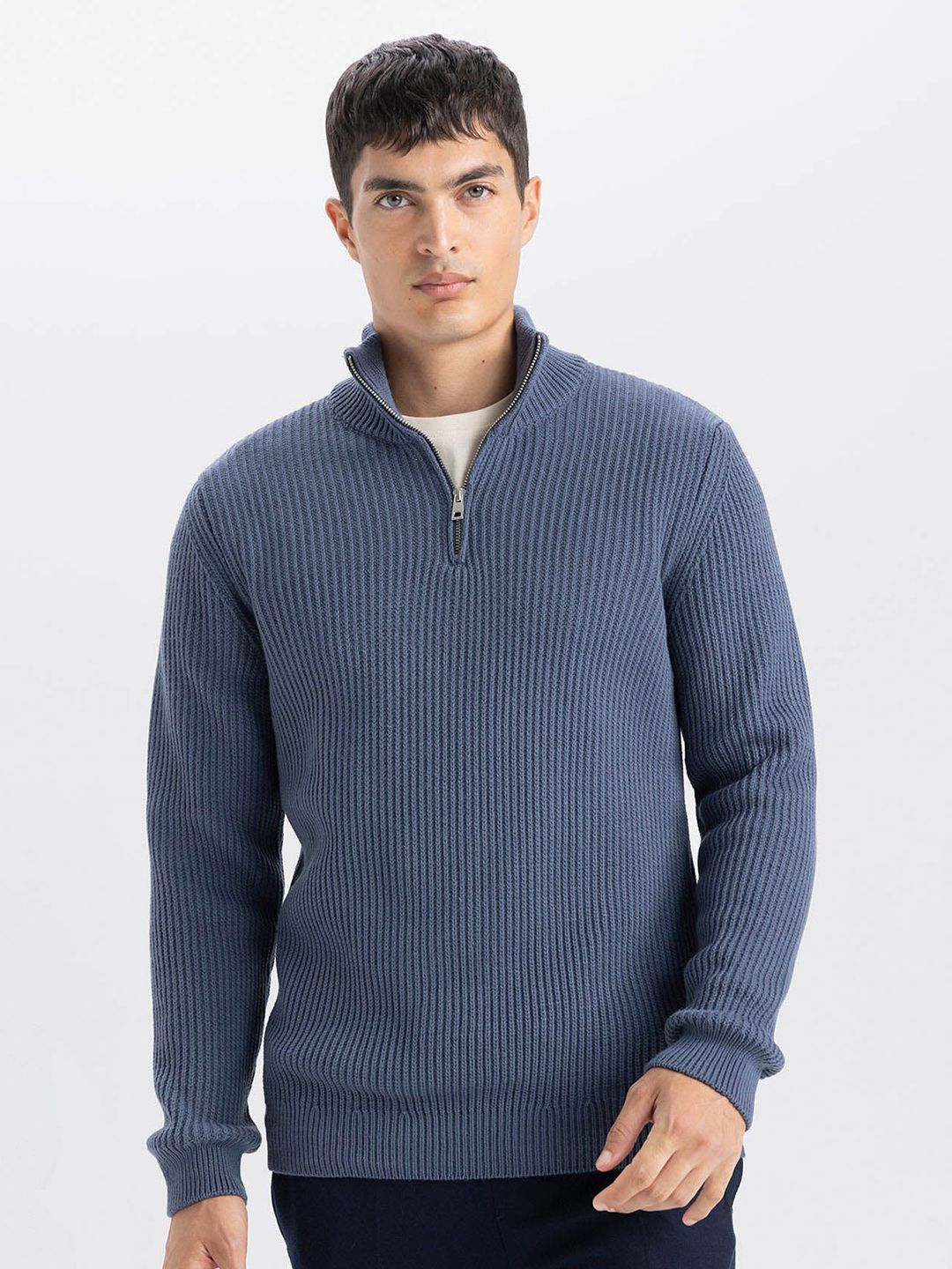 DeFacto Men Ribbed Long Sleeves Pullover Sweater-picture-27