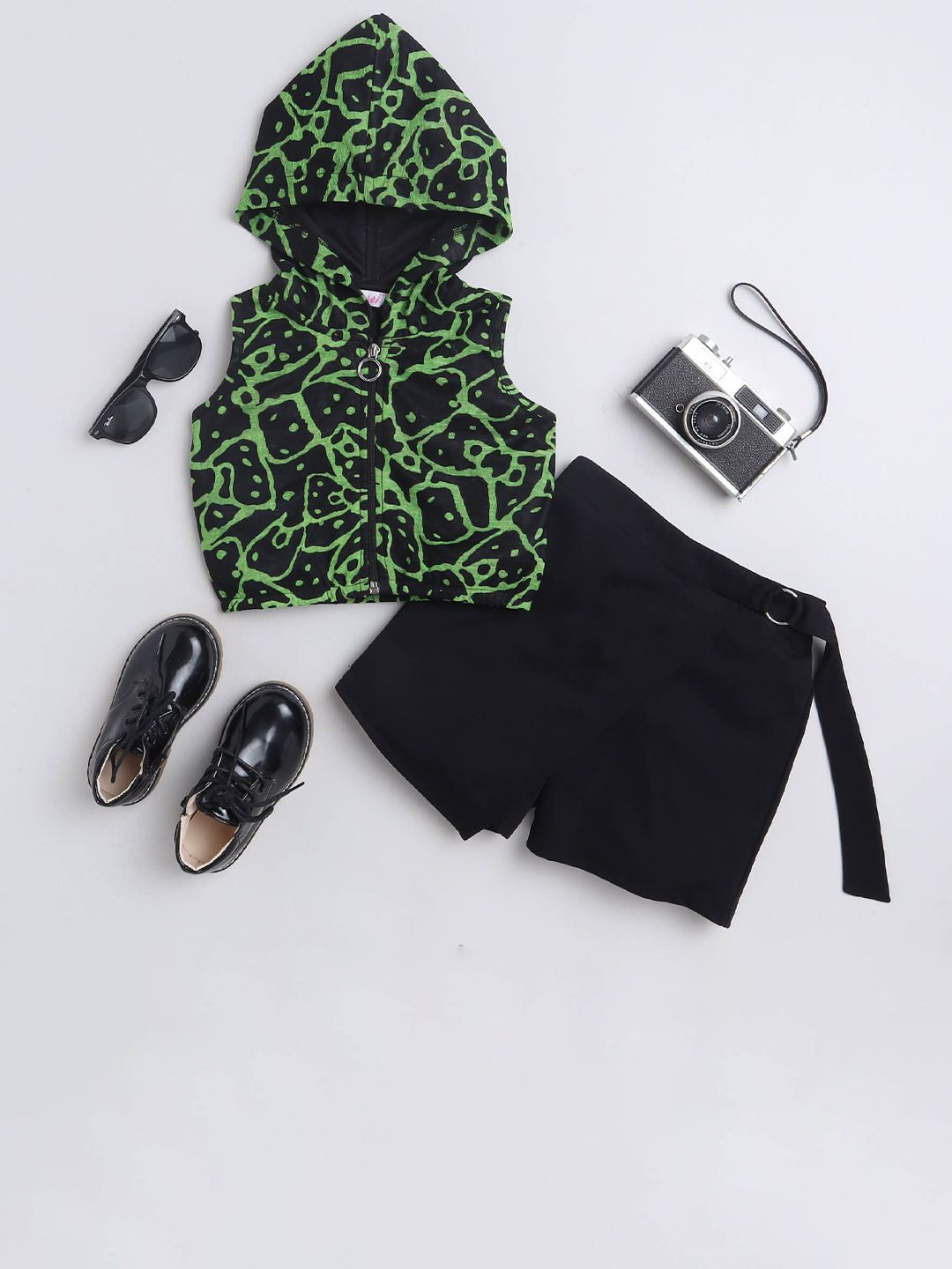 taffykids Girls Printed Top with Shorts-picture-11