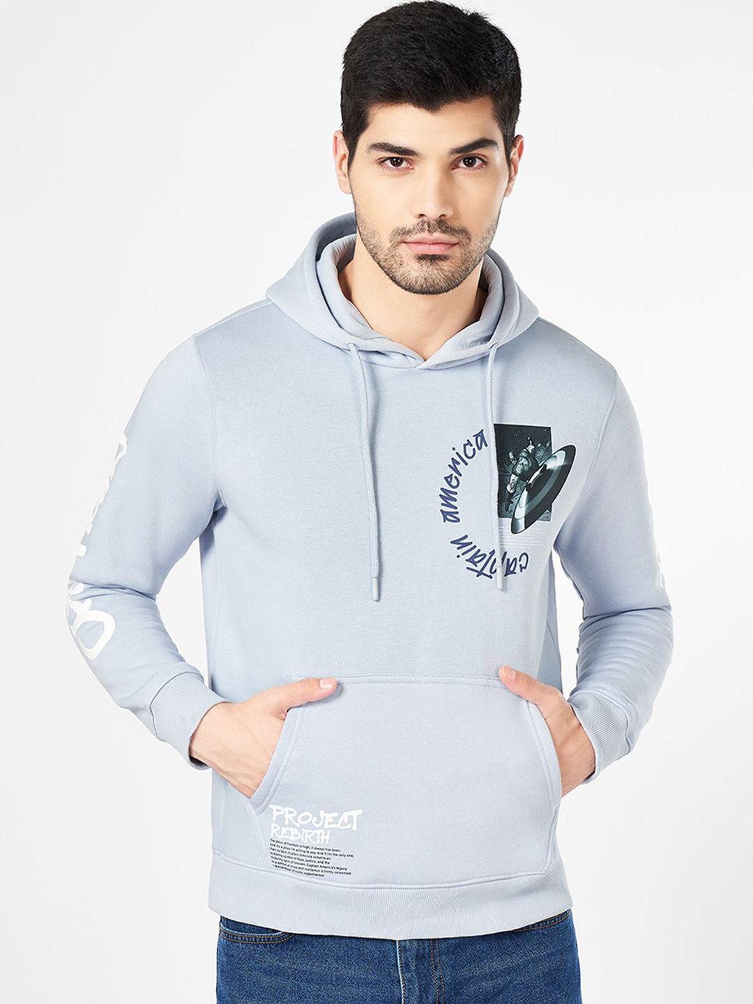 SF JEANS by Pantaloons Men Long Sleeves Hooded Sweatshirt-picture-22
