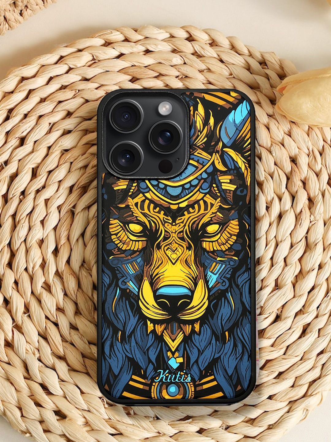 TREEMODA Solid Printed iPhone 15 Pro Back Case Mobile Accessories-image-11