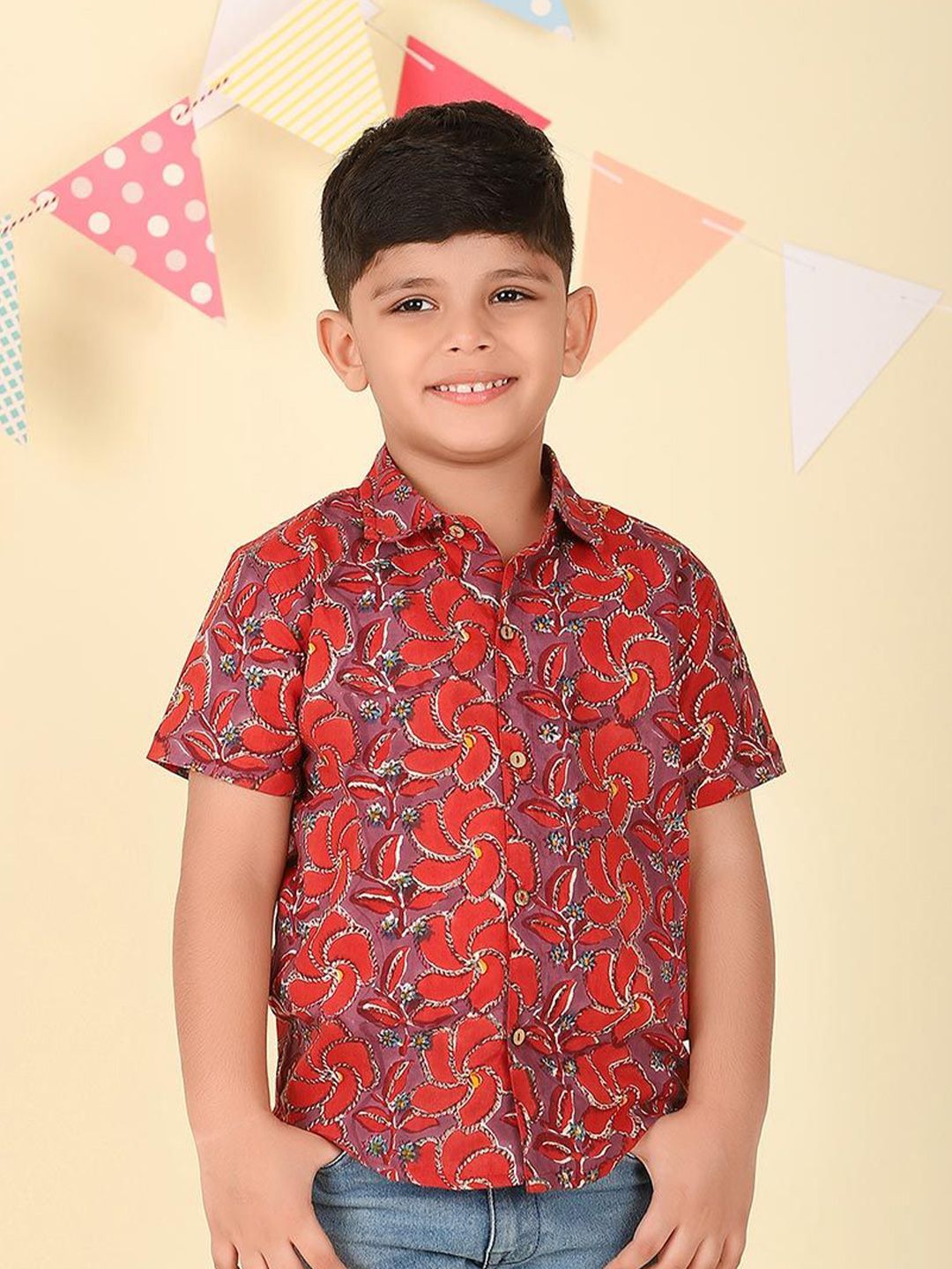 Fabindia Boys Opaque Printed Casual Shirt-picture-26