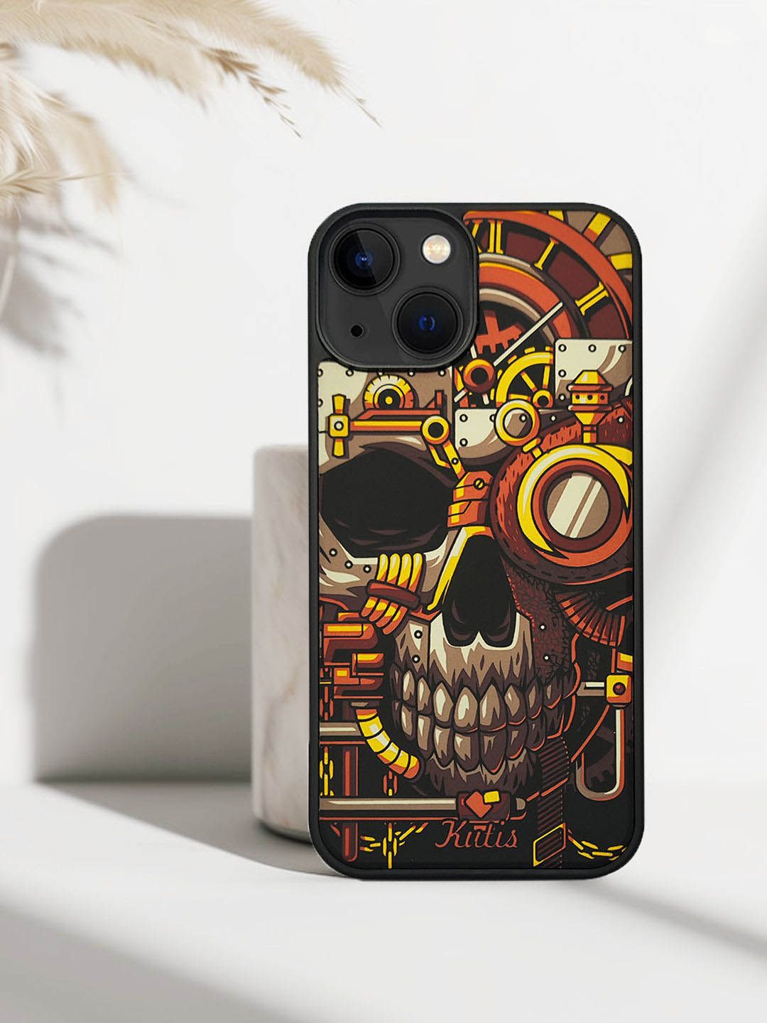 TREEMODA Solid Printed iPhone 15 Back Case Mobile Accessories-image-26