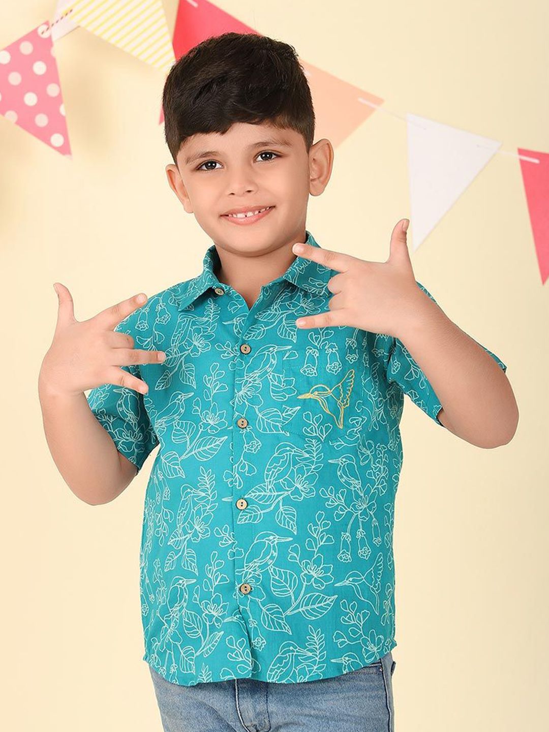 Fabindia Boys Opaque Printed Casual Shirt-picture-23