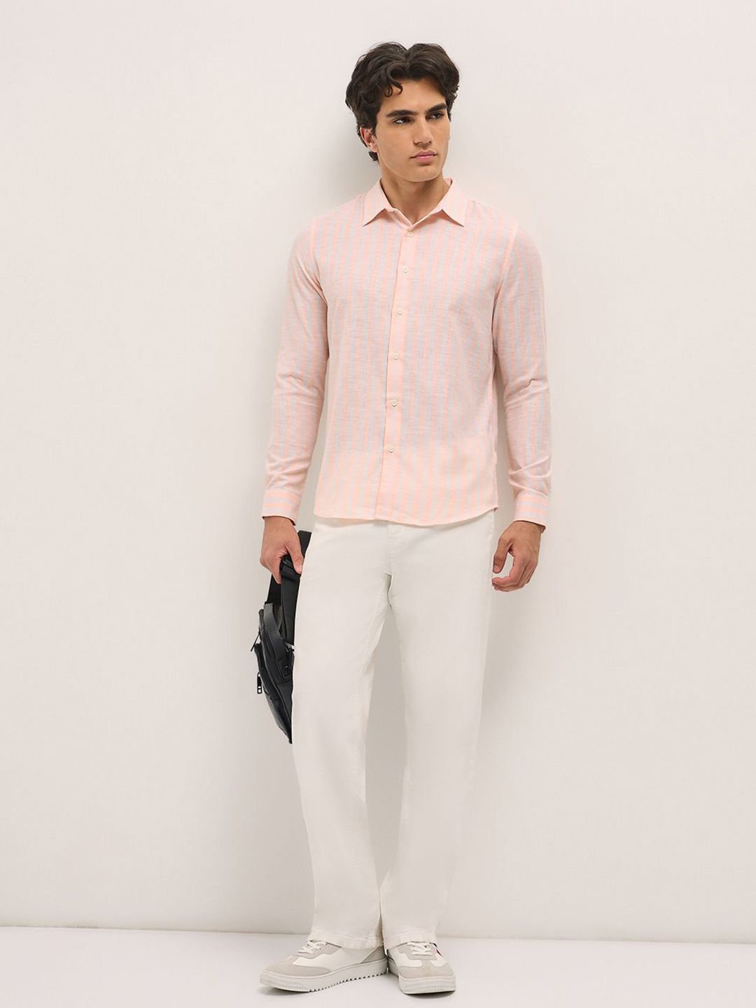 THE BEAR HOUSE Men Slim Fit Opaque Striped Casual Shirt-picture-43