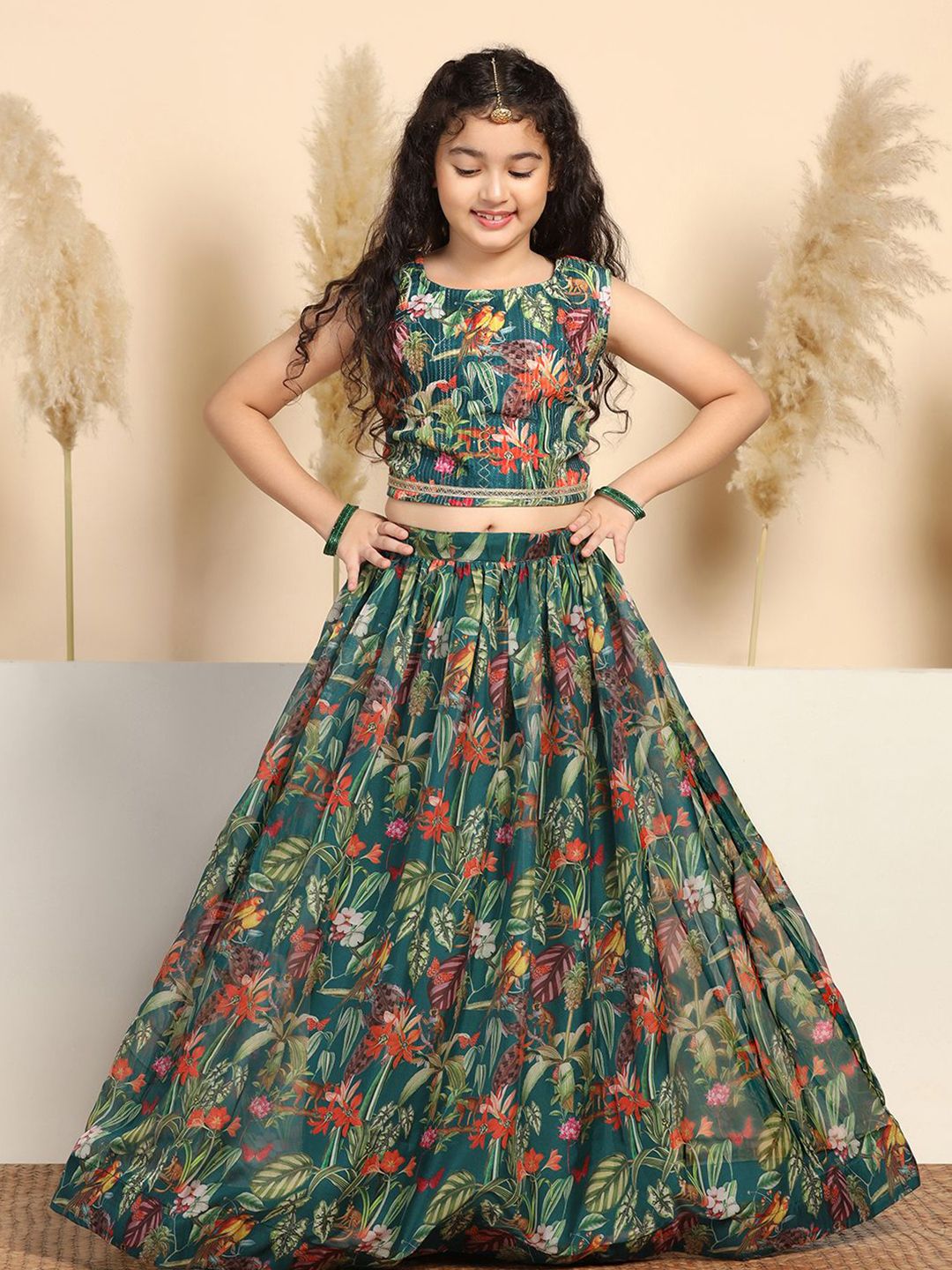BAESD Girls Printed Ready to Wear Lehenga &-picture-48