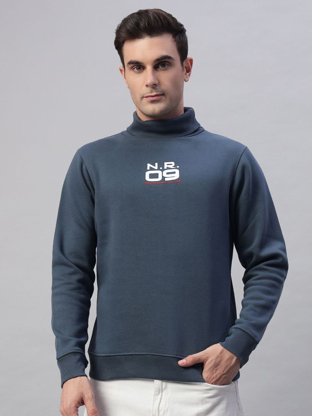 FCK GOLD Men Turtle Neck Sweatshirt-picture-31
