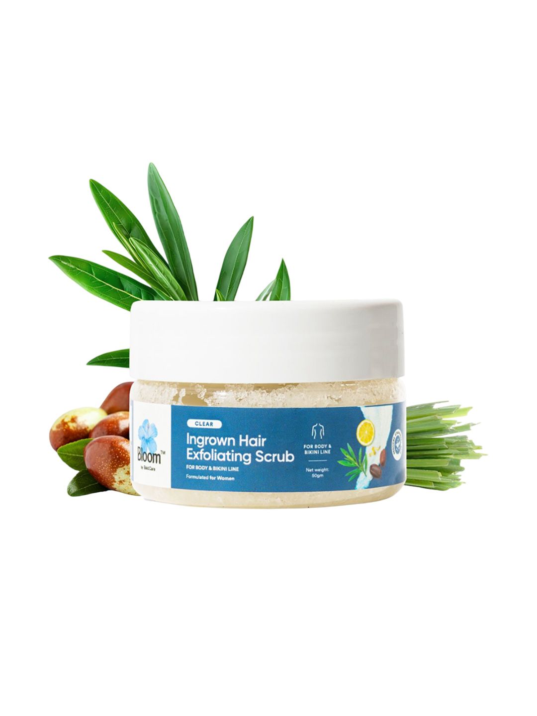 Bloom Ingrown Hair Scrub For Body and Bikini Line - 50 g-image-17