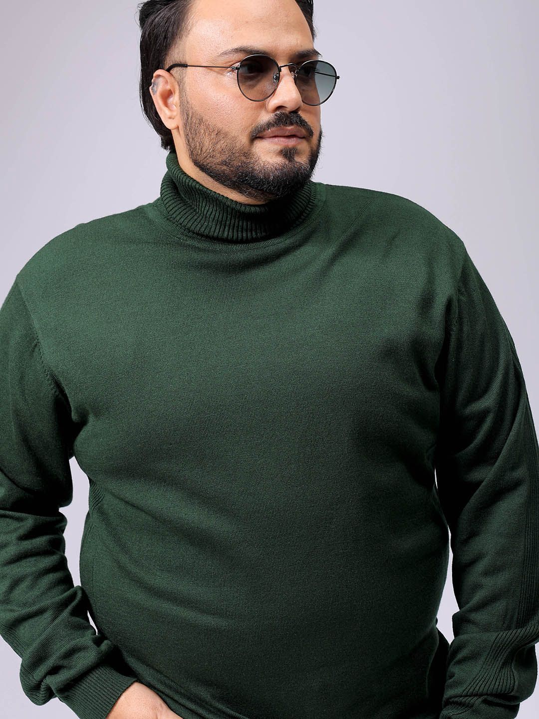hardsoda by the indian garage co HARDSODA Men Plus Size Turtle Neck Long Sleeves Pullover Sweater-picture-25