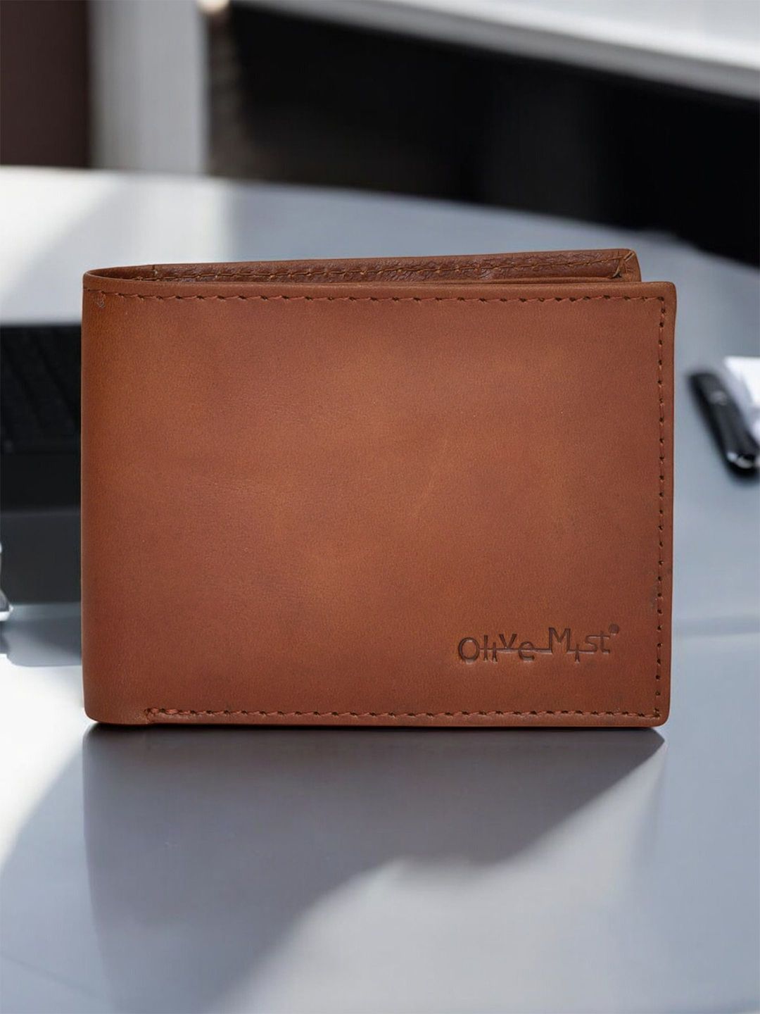 OLIVE MIST Men Leather Two Fold Wallet-picture-17