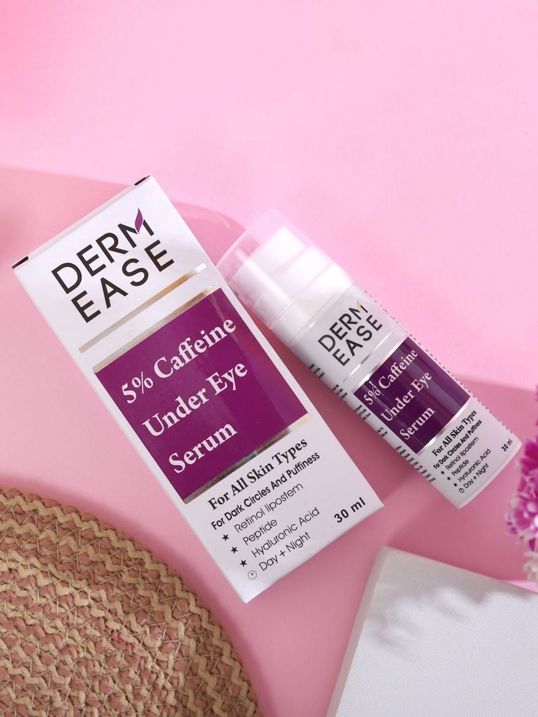 DERMEASE 5% Caffiene Under Eye Serum For Dark Circles & Puffiness - 30 ml-image-48