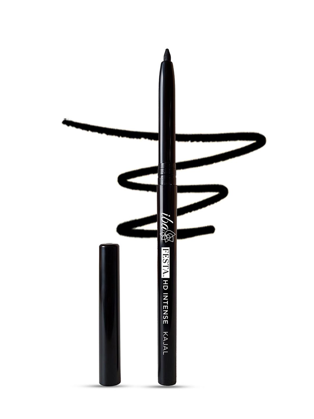 Iba Festa HD Intense Kajal Enriched with Vitamin A & Castor Oil - 0.35 g - Extra Jet Black-picture-4