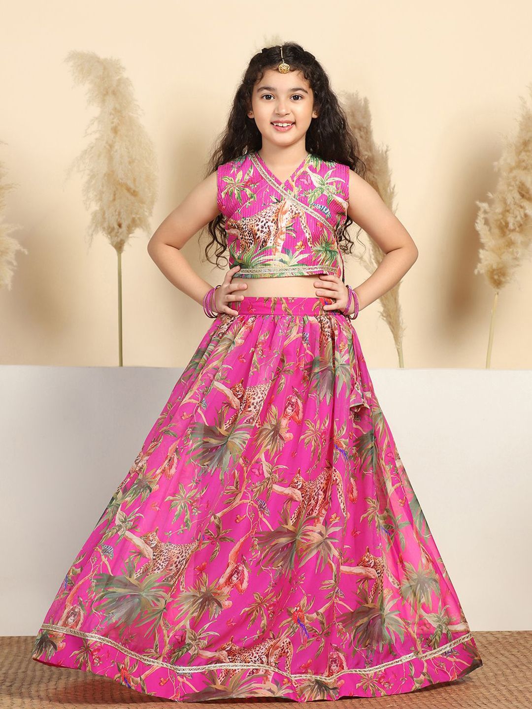 BAESD Girls Printed Ready to Wear Lehenga &-picture-46