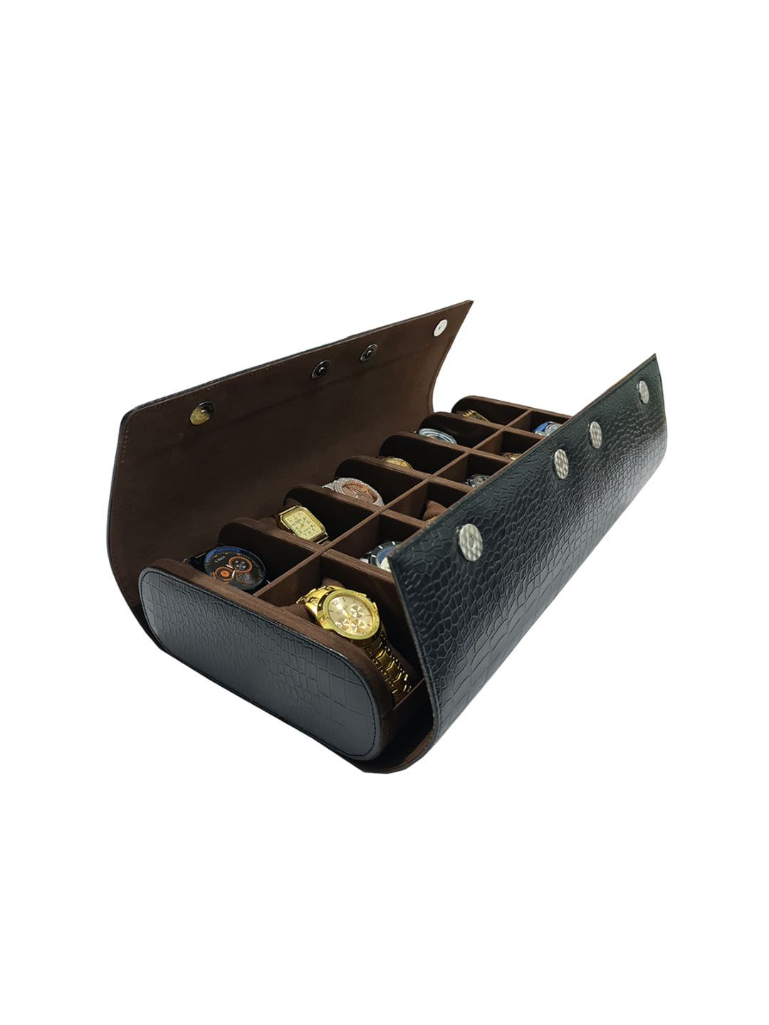 essart Black Textured Watch Organiser-picture-19