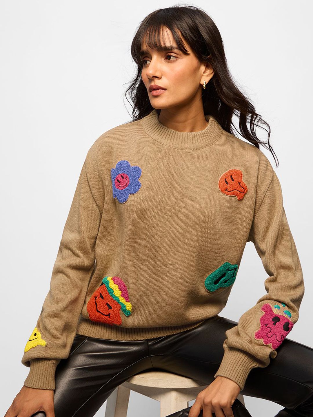 The Souled Store Women Printed Pullover-picture-32