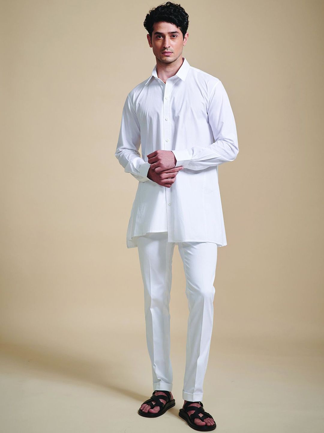 RR Blue Men Thread Work Pathani Kurta-picture-20