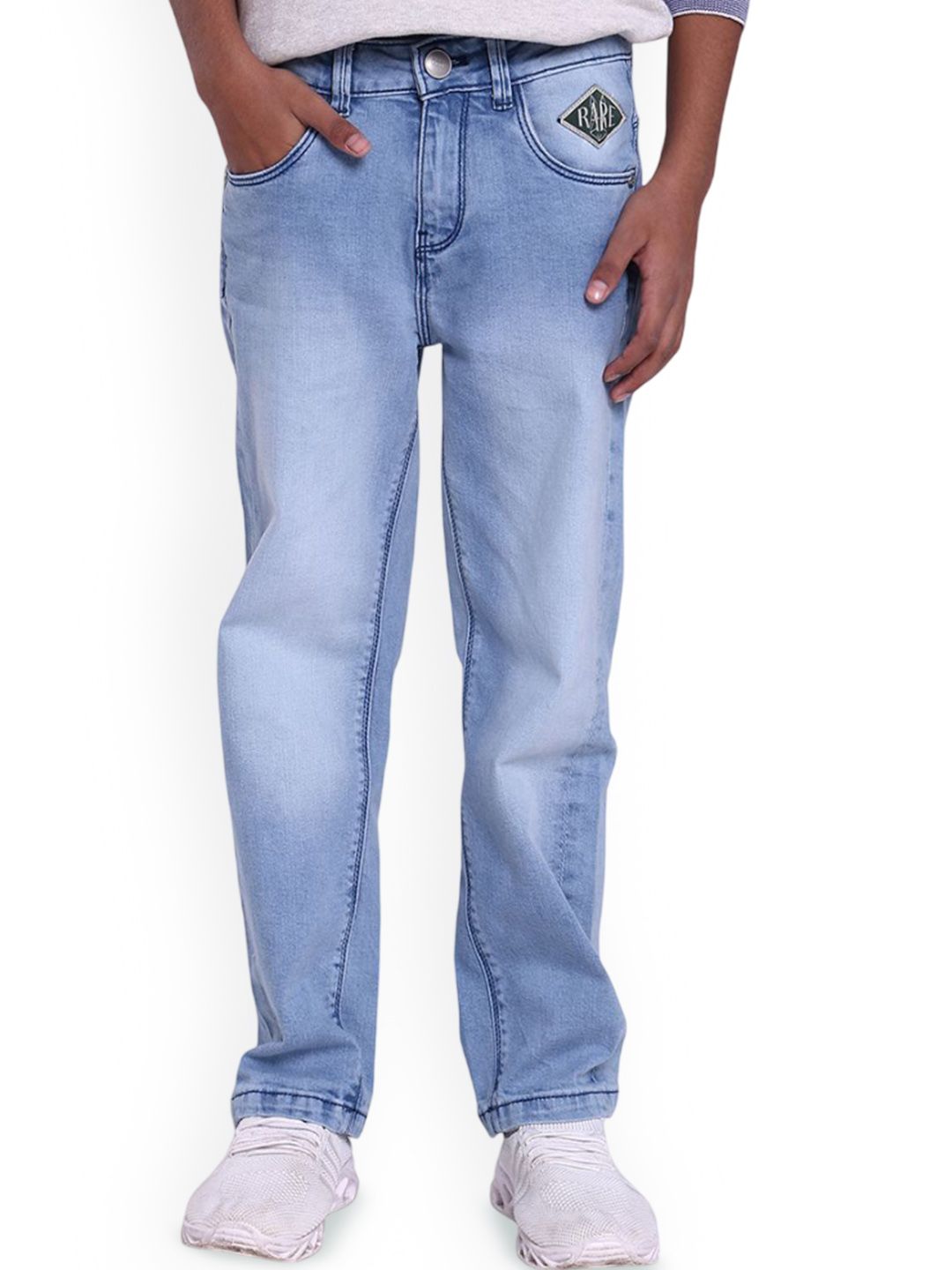 RARE ONES Boys Relaxed Fit Heavy Fade Cotton Jeans-picture-30