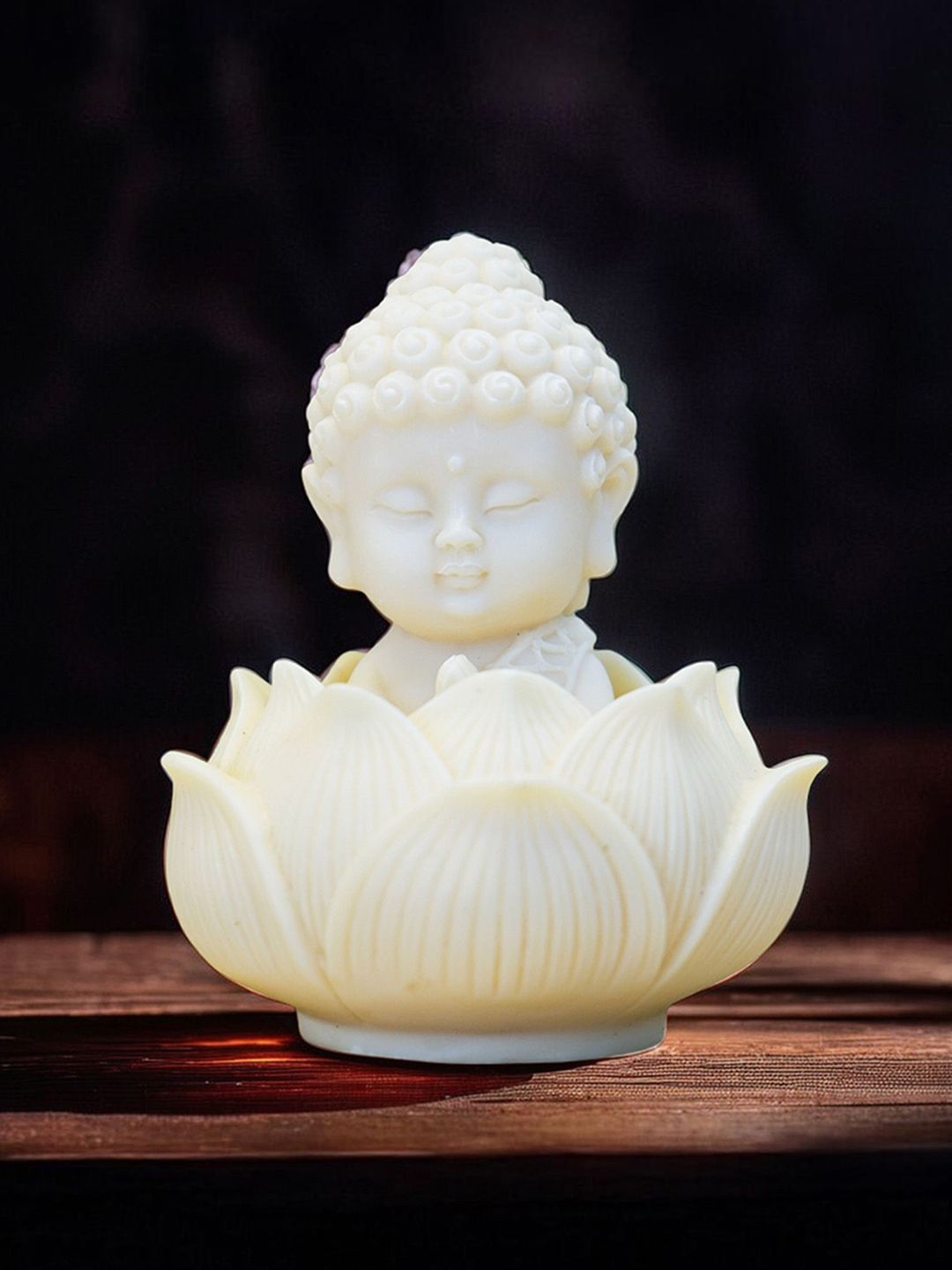 Ekhasa White Buddha Idol Showpiece-image-17
