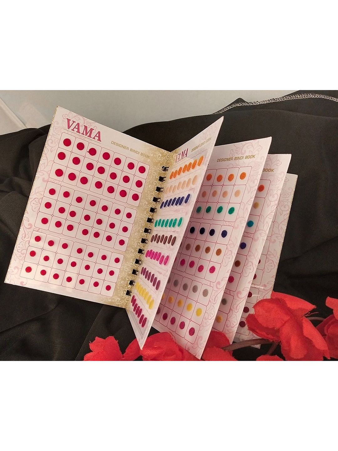 VAMA Plain Round Kumkum Sticker Bindi Book-picture-38